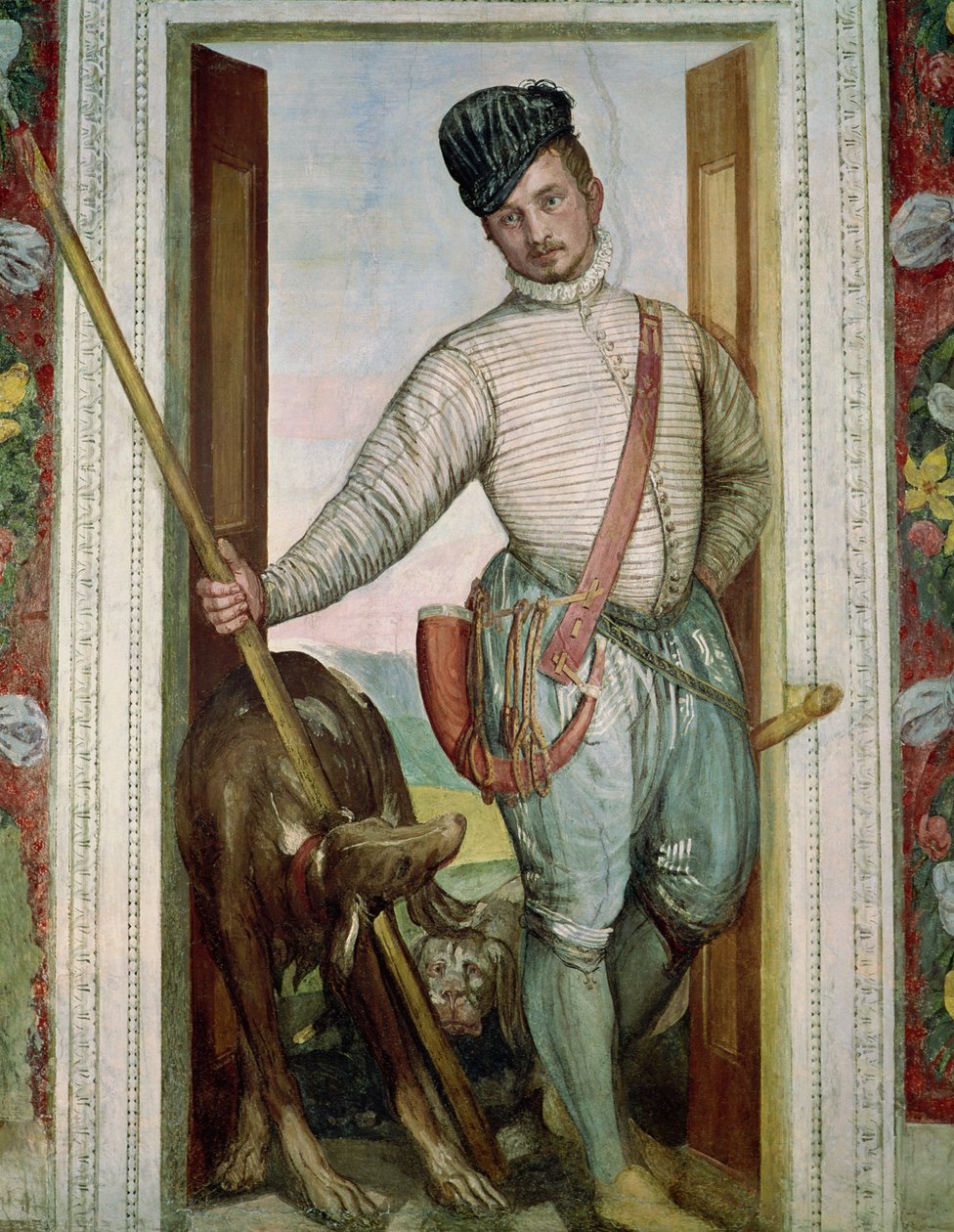 Autoportrét v loveckém kostýmu, 1562 od Paolo Veronese