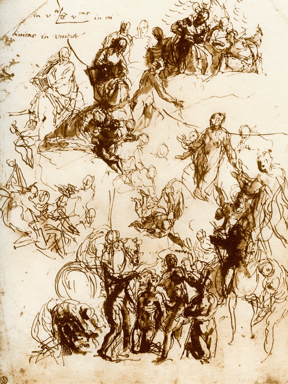 Skica k mučednictví svatého Jiří, 1913. od Paolo Veronese