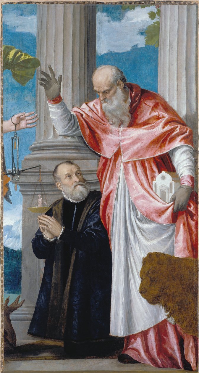 Svatý Jeroným a donátor od Paolo Veronese