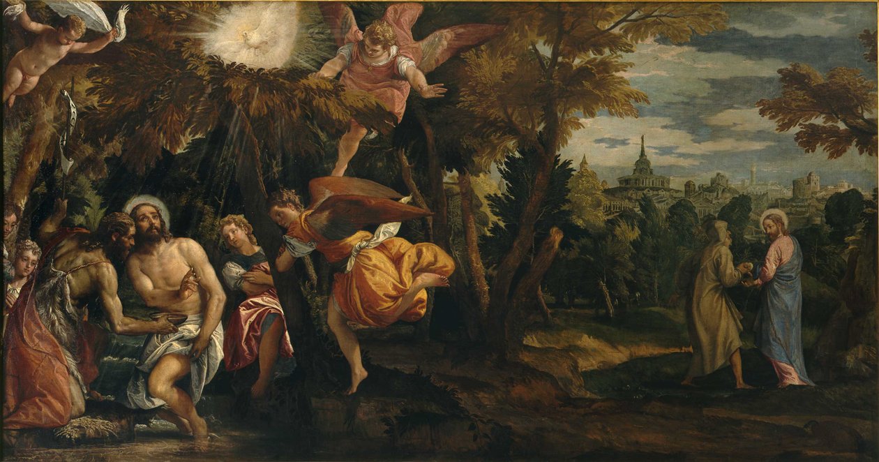 Křest a pokušení Krista, 1582. od Paolo Veronese