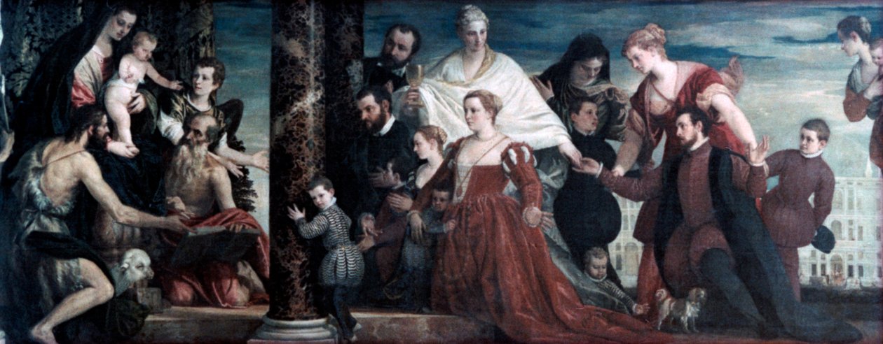 Madonna a rodina Cuccina, 1571 od Paolo Veronese