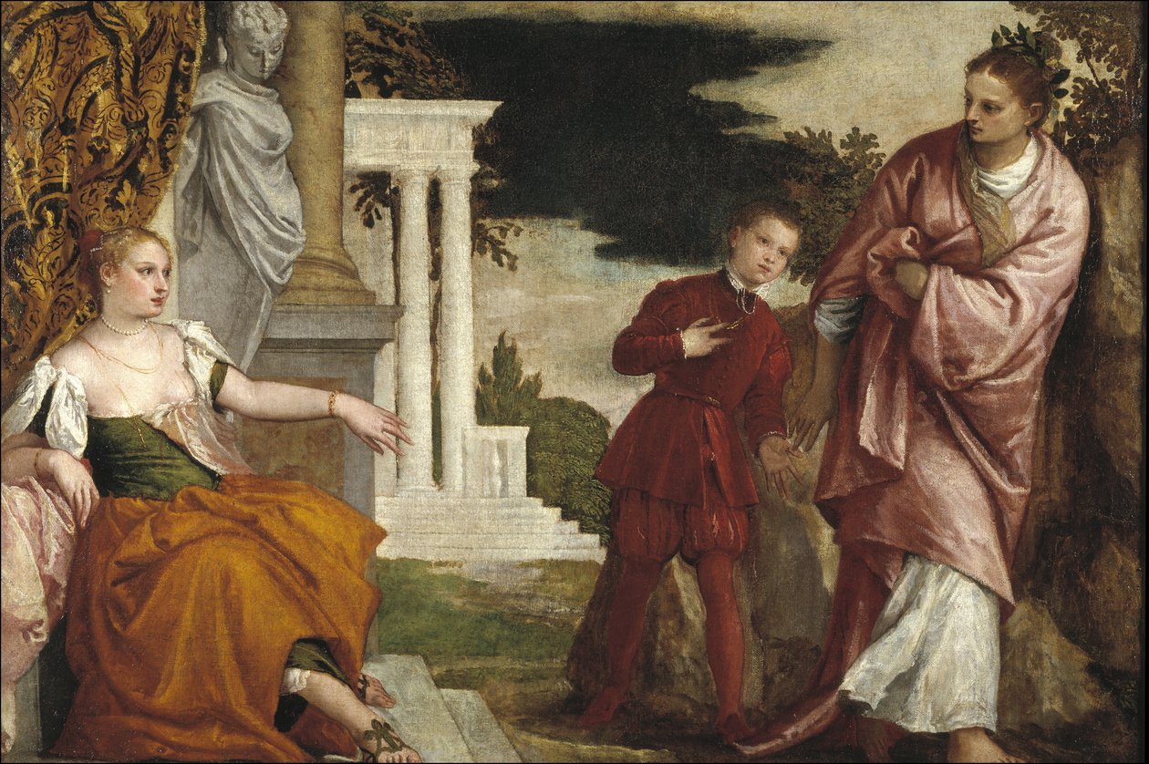 Mladý muž mezi ctností a neřestí od Paolo Veronese
