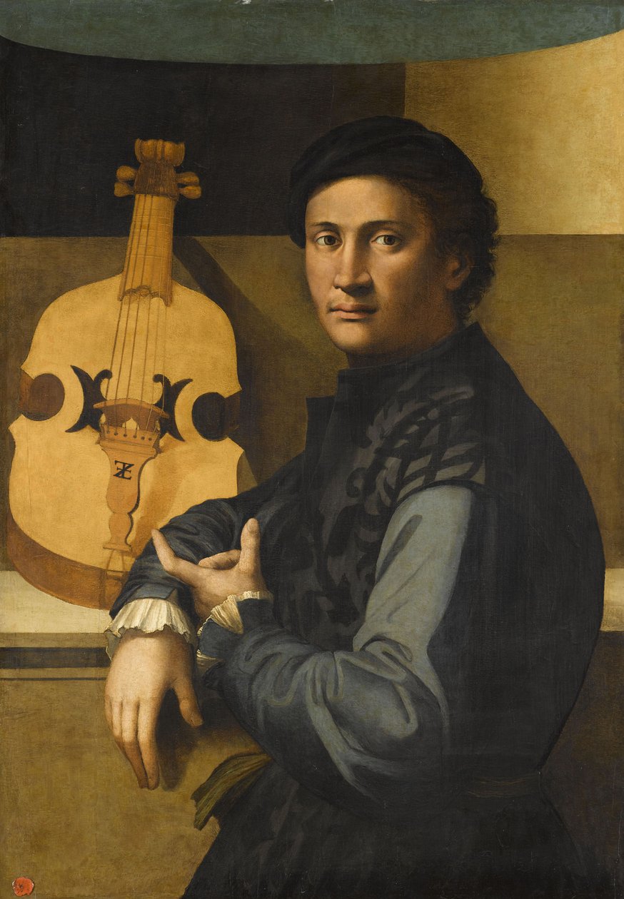 Portrét hráče na violu od Paolo Zacchia the Elder
