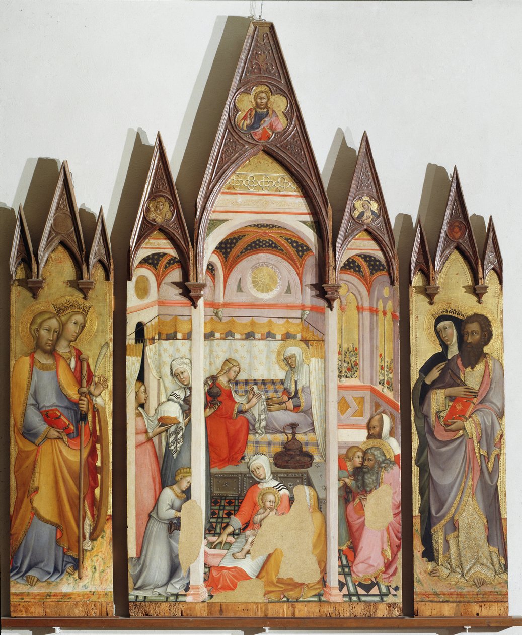 Narození Marie - Malba od Paolo di Giovanni Fei