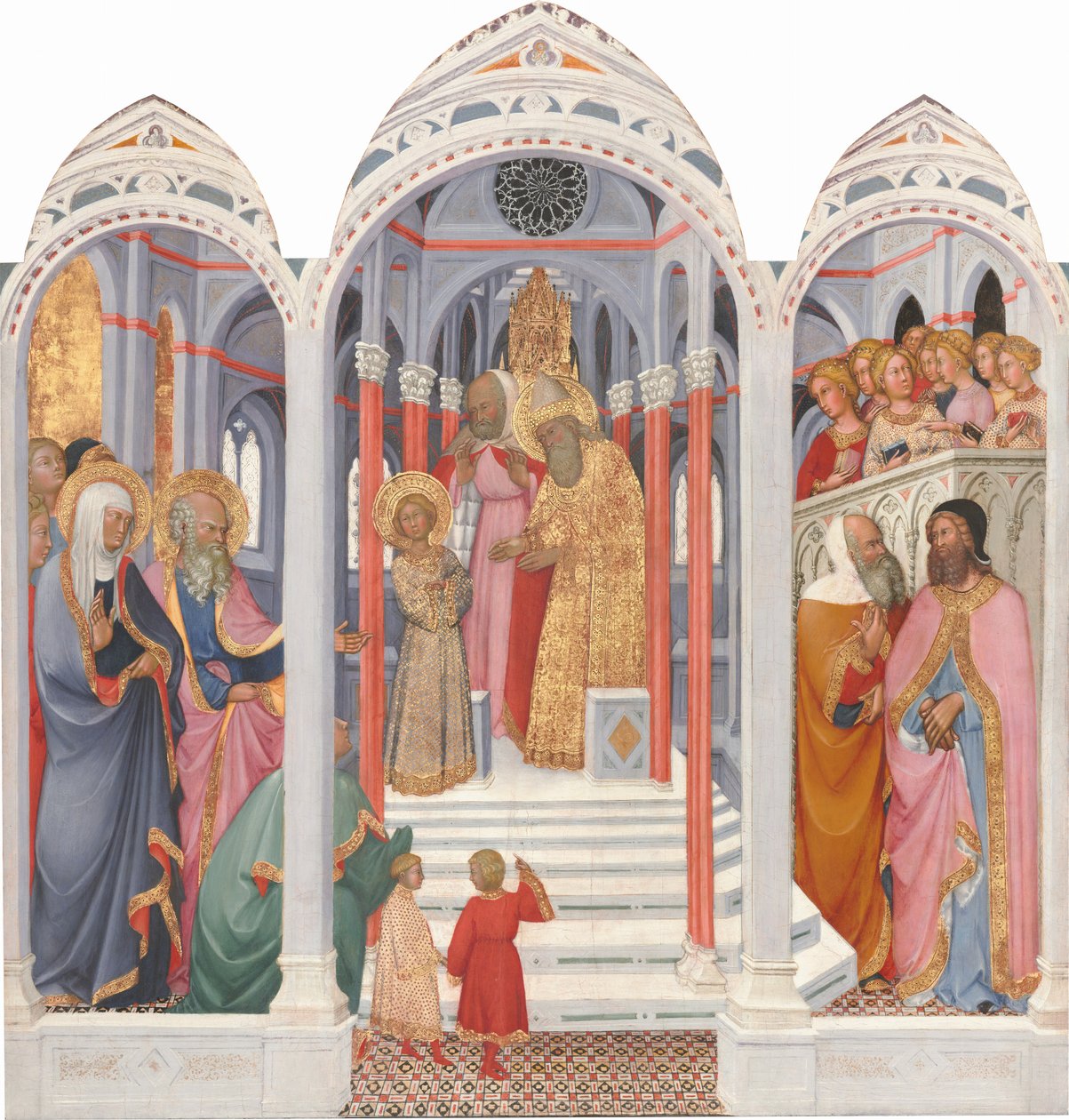 Uvedení Panny Marie v chrámu, 1398-1399. od Paolo di Giovanni Fei