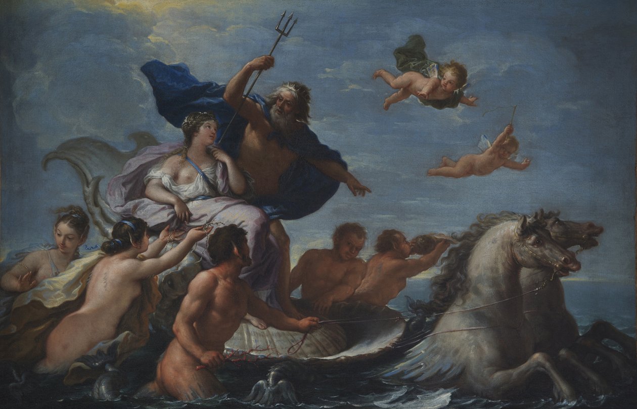 Triumf Neptuna a Amfitritu od Paolo di Matteis