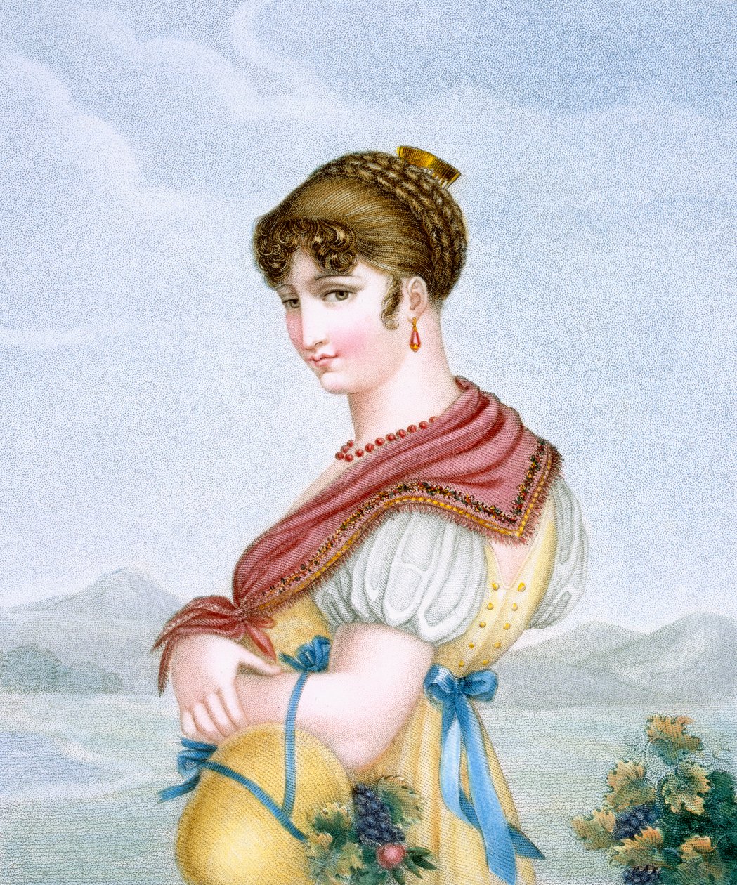 The Reverie, vyryl Augrand, c.1816 od Parfait Augrand