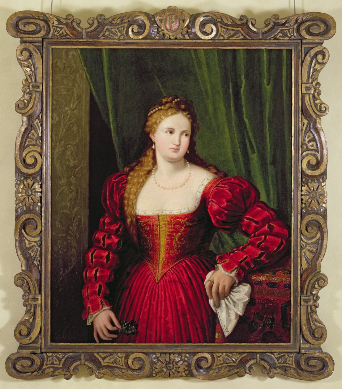 Portrét Violante, dcery Palmy Vecchio, 1530-35 od Paris Bordone