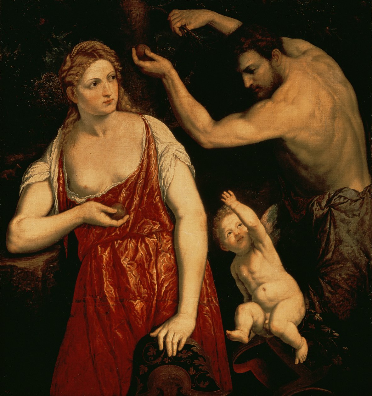 Venuše a Mars, 1550s od Paris Bordone