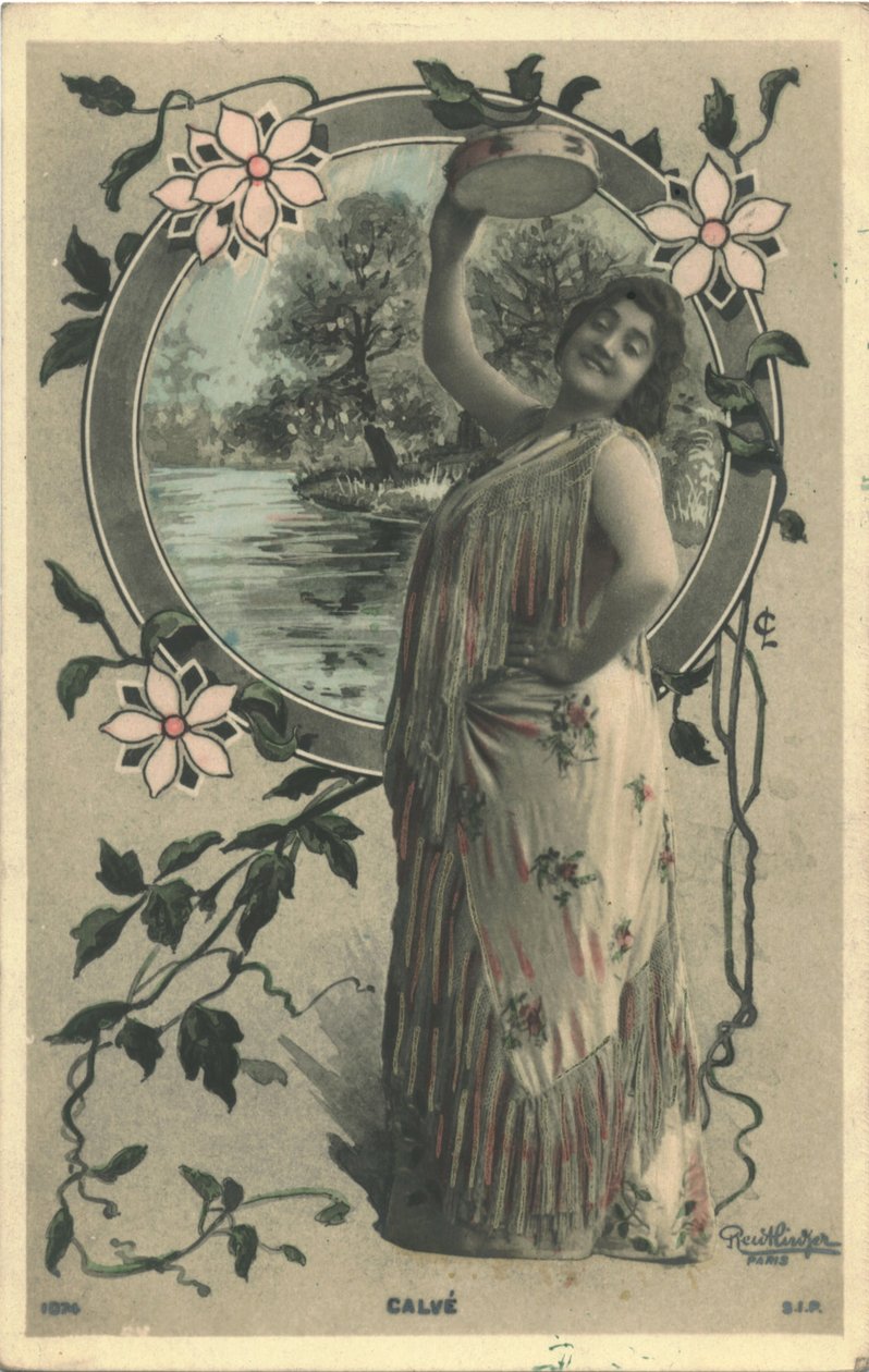 Emma Calve jako Carmen od Paris Photo studio Reutlinger