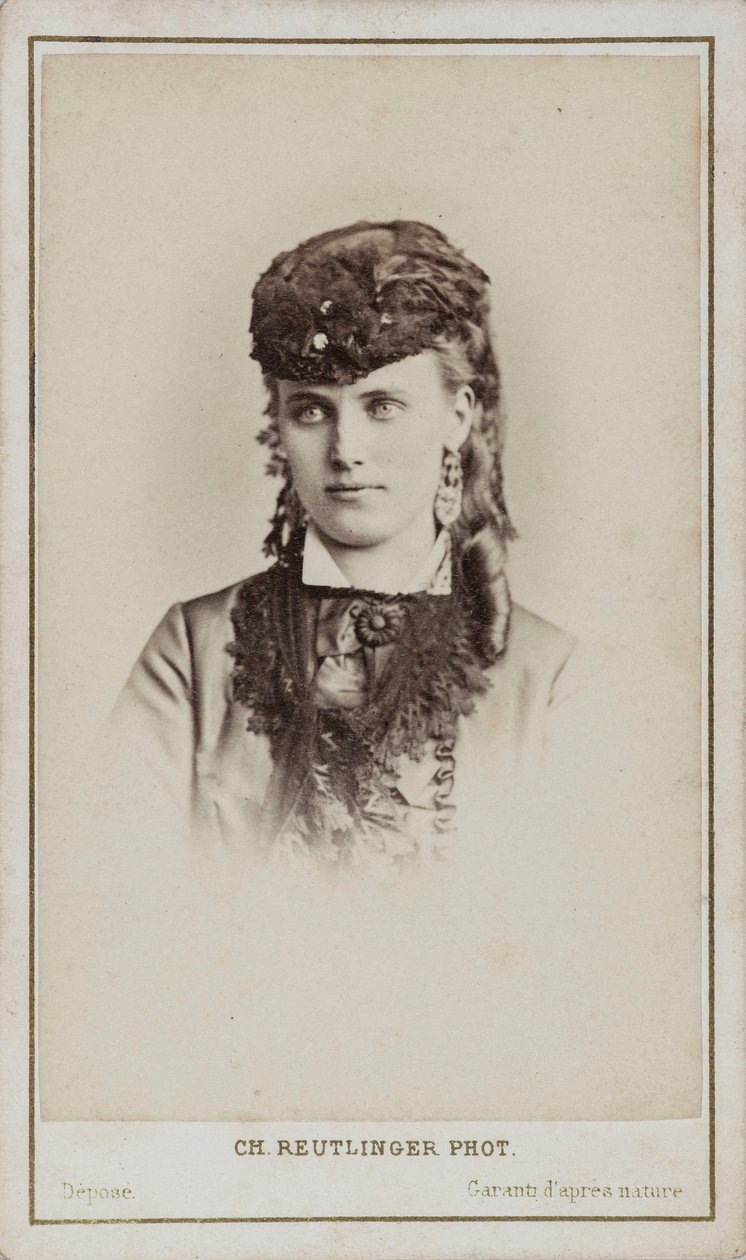 Portrét Christine Nilsson 1843-1921. od Paris . Photo studio Reutlinger