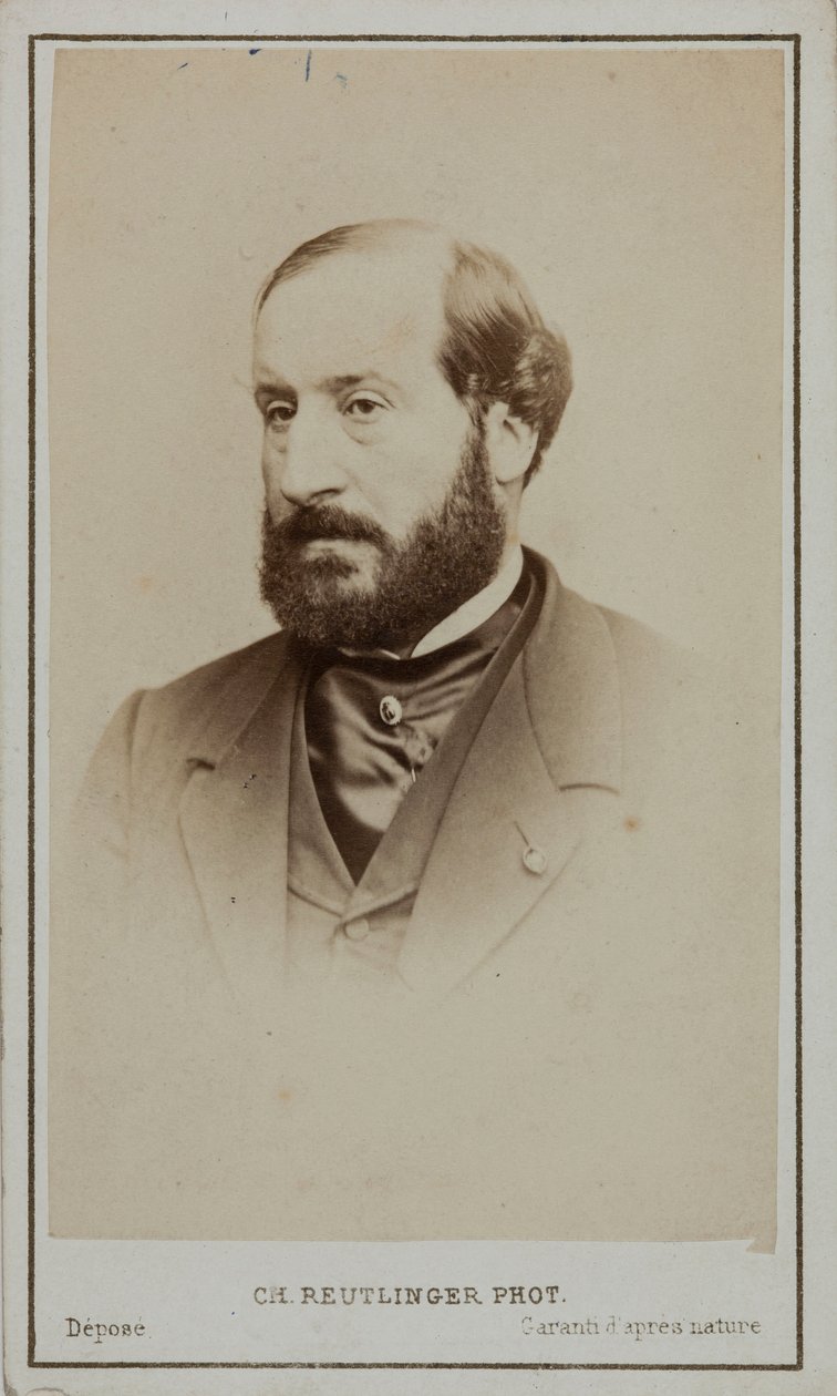 Portrét Emile Augier 1820-1889. od Paris . Photo studio Reutlinger