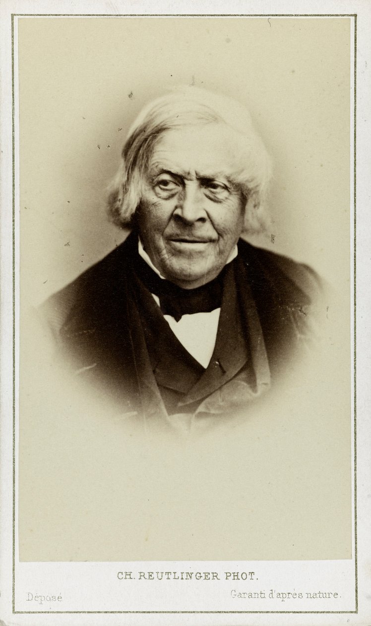 Portrét Julese Micheleta 1798-1874, c. 1870. od Paris . Photo studio Reutlinger