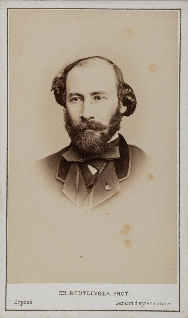 Portrét Octave Feuillet 1821-1890. od Paris . Photo studio Reutlinger