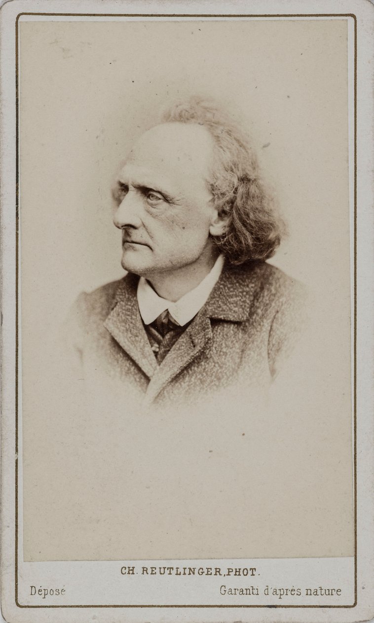 Portrét pianisty a skladatele Henryho Litolffa 1818-1891 . od Paris . Photo studio Reutlinger