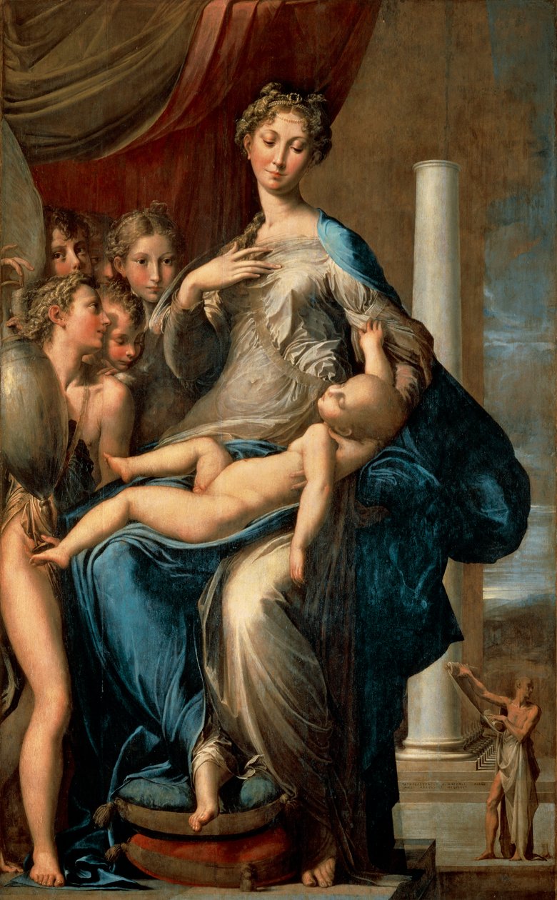 Madona s dlouhým krkem, 1534-40 od Parmigianino