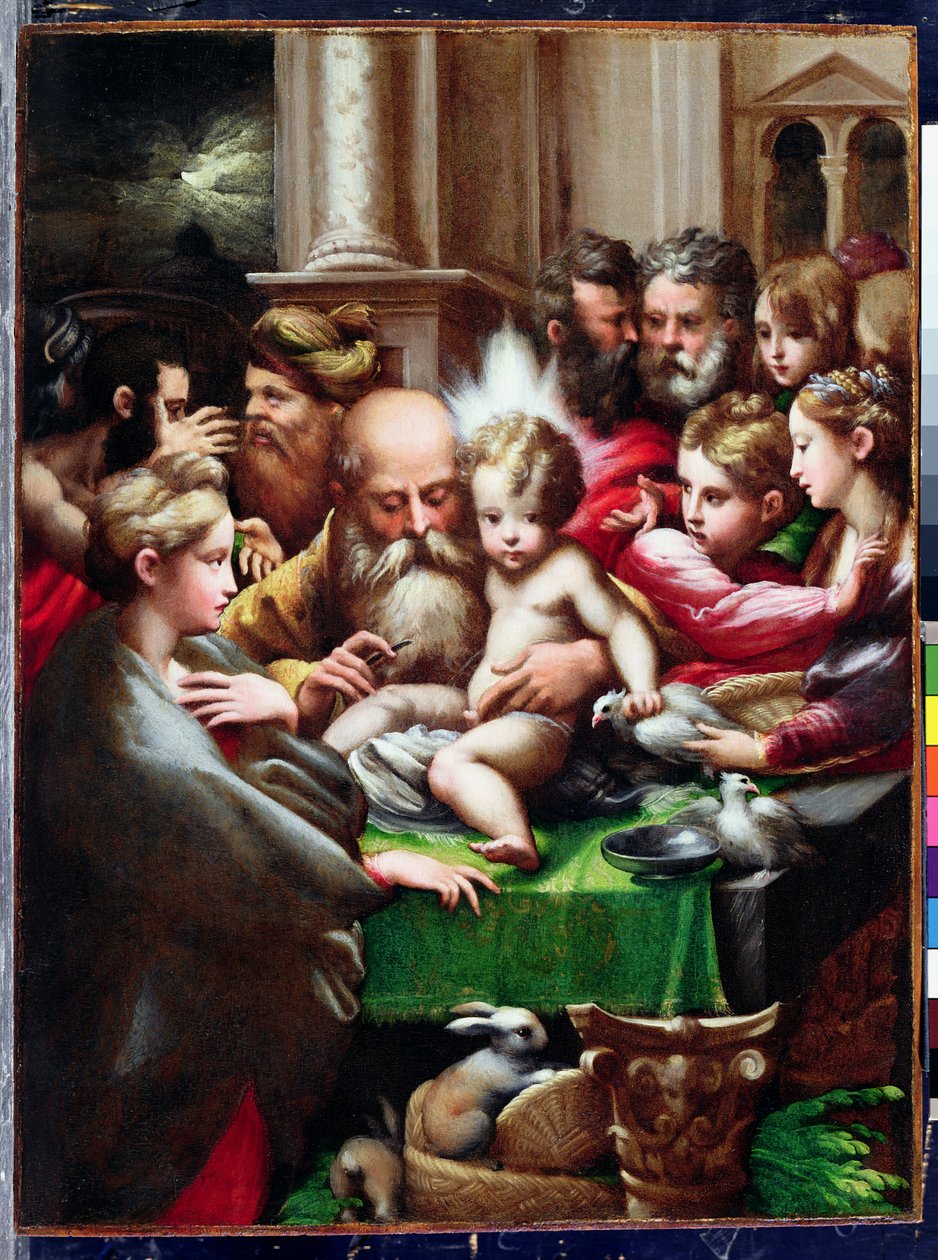 Obřízka, kolem roku 1523 od Parmigianino