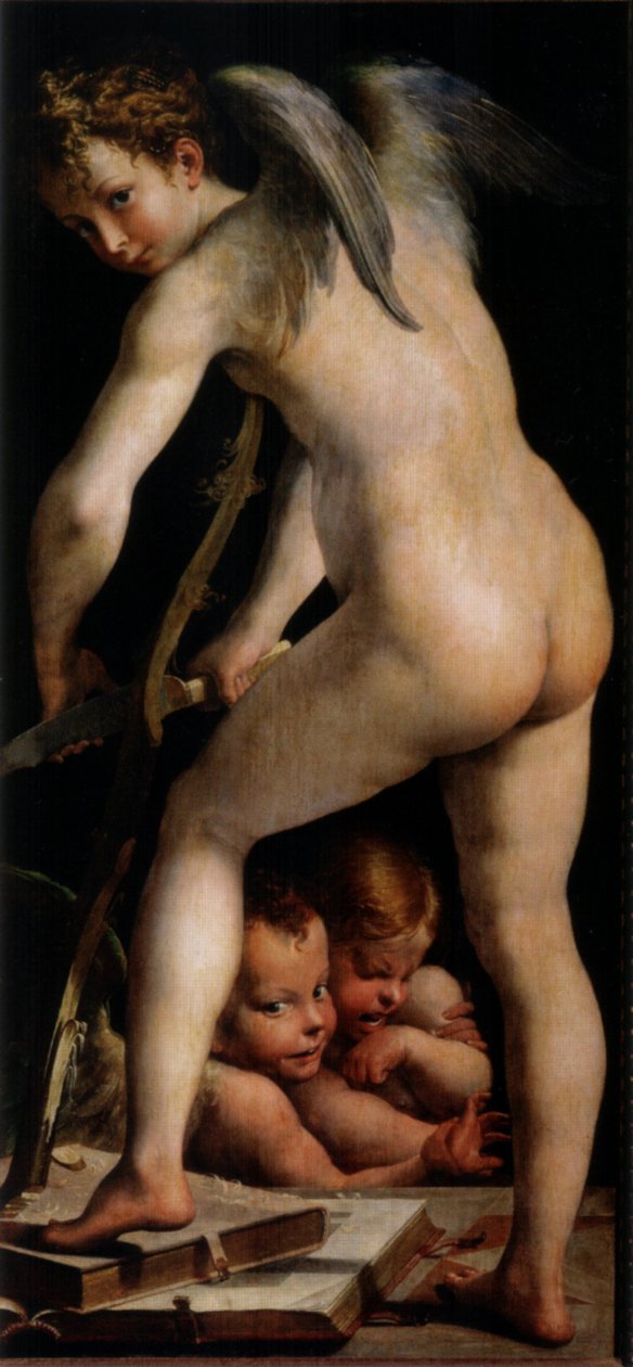 Amor dělá luk od Parmigianino