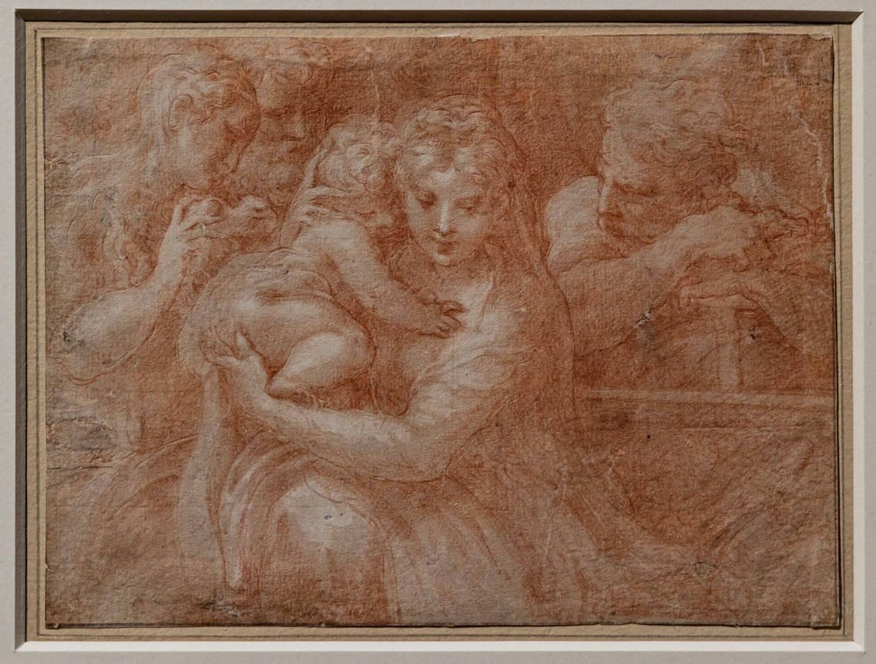 Svatá rodina se dvěma svatými od Parmigianino (1503 40)