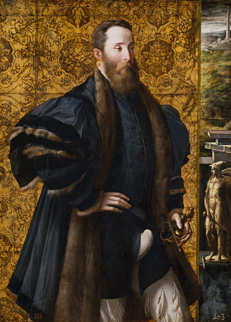 "" Portrét Pier Maria Rossi ze San Secondo (1504-1557) "" Peinture de Francesco Mazzola Il Parmigianino dit Le Parmesan (1503-1540) 1536-1537 Museo del Prado, Madrid od Parmigianino