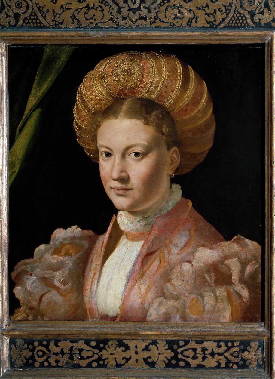 Portrét mladé ženy hraběnky Gozzadini. (Malování od Parmigianino
