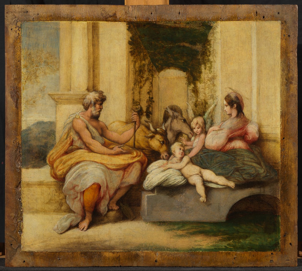 Odpočinek na útěku do Egypta od Parmigianino