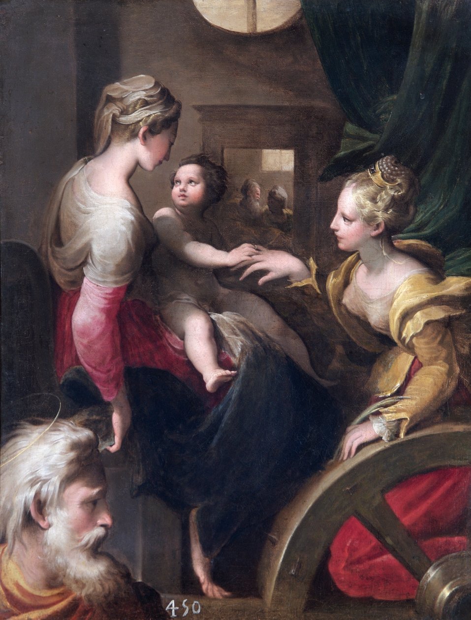 Mystická svatba svaté Kateřiny (olej na plátně) od Parmigianino (1503 40) (after)