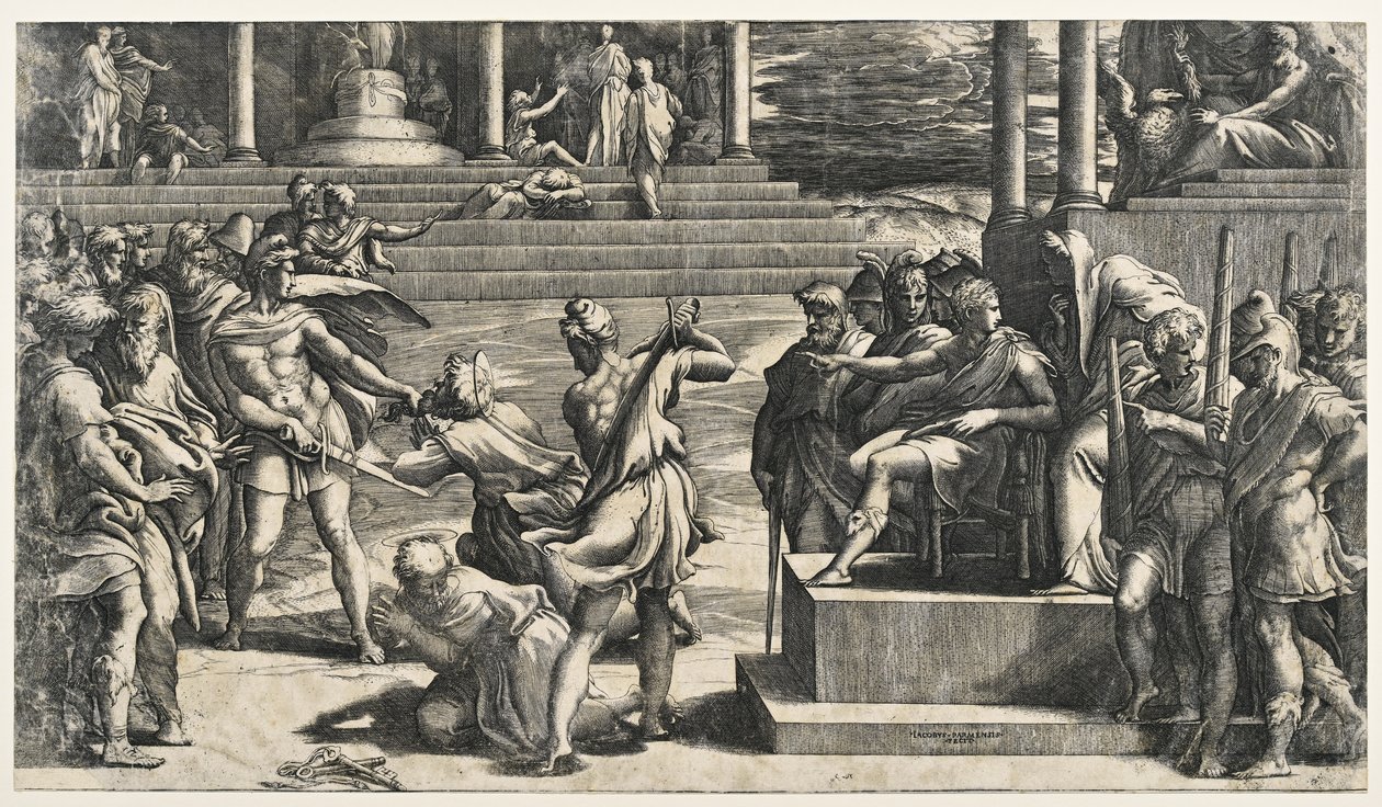 Umučení svatého Petra a Pavla od Parmigianino