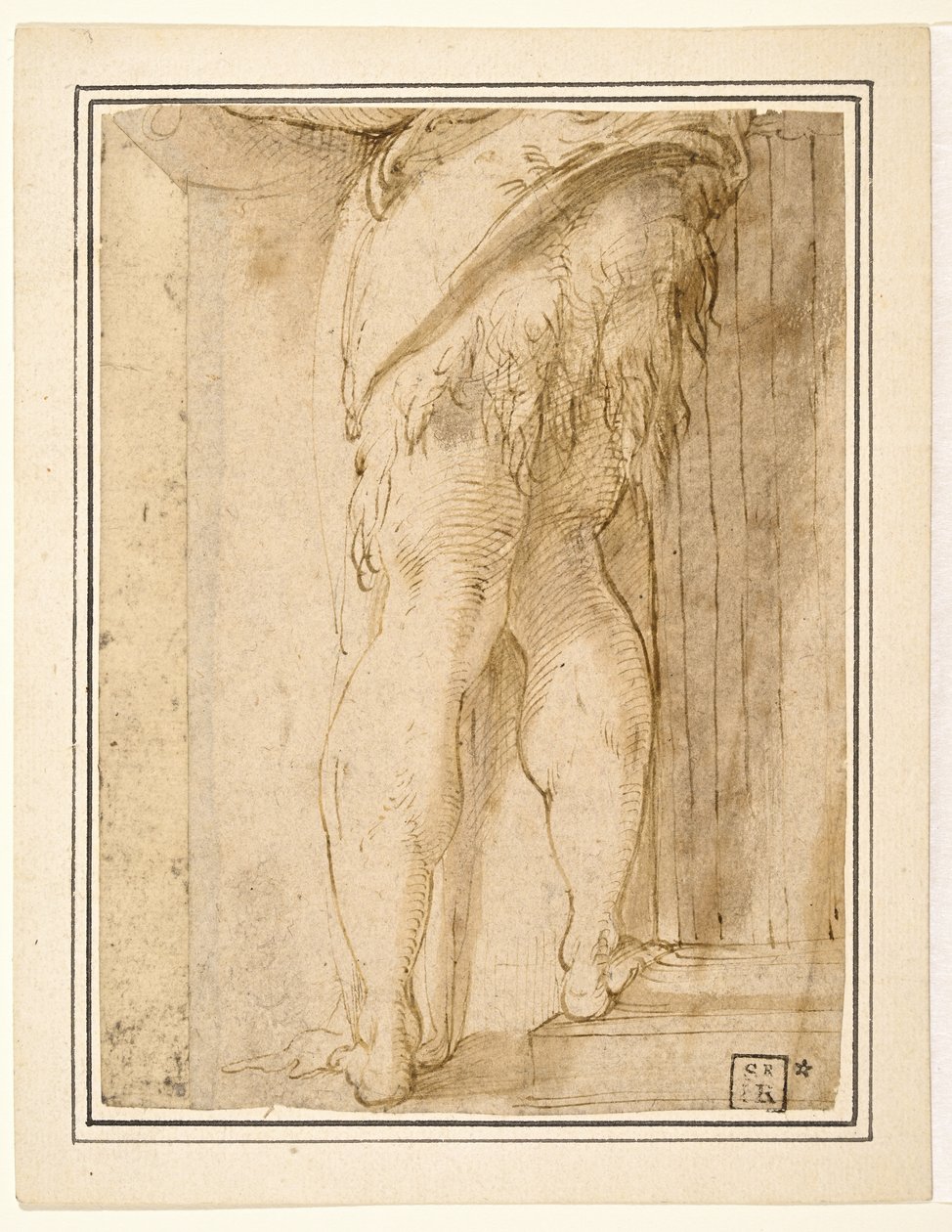 Studie pro nohy svatého Jana Křtitele od Parmigianino