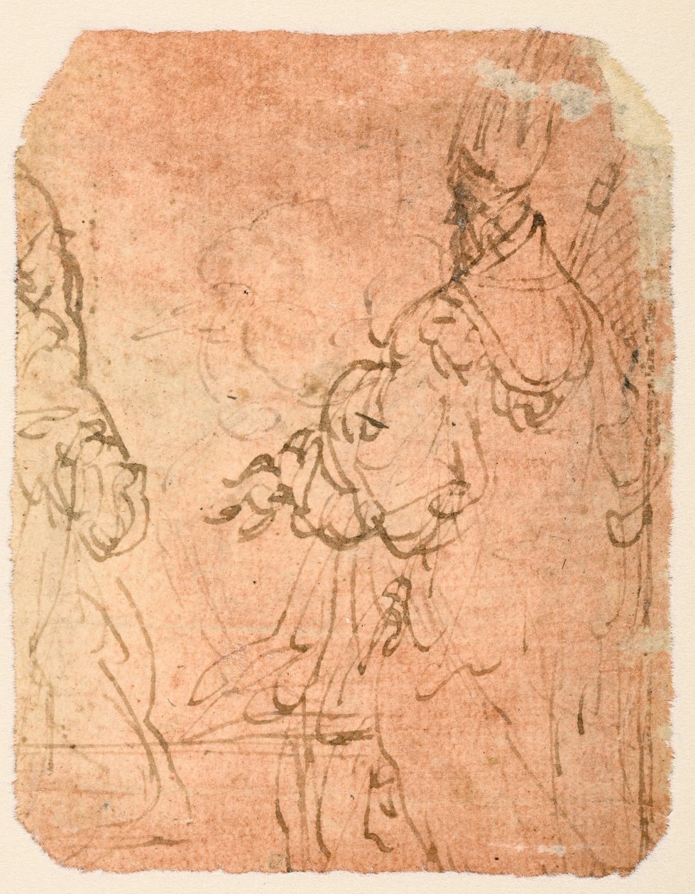 Dva klečící muži v náboženském oděvu (verze) od Parmigianino