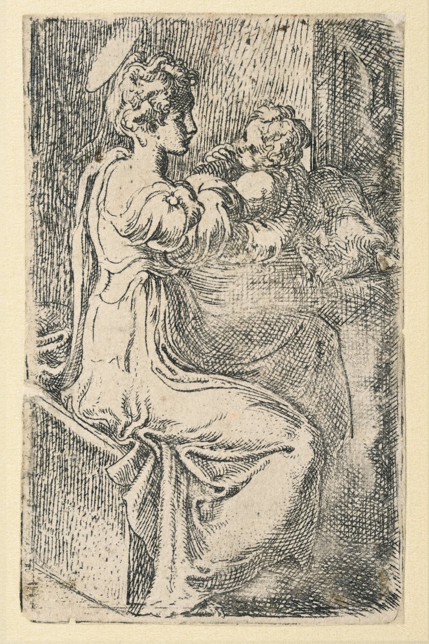 Panna a dítě od Parmigianino