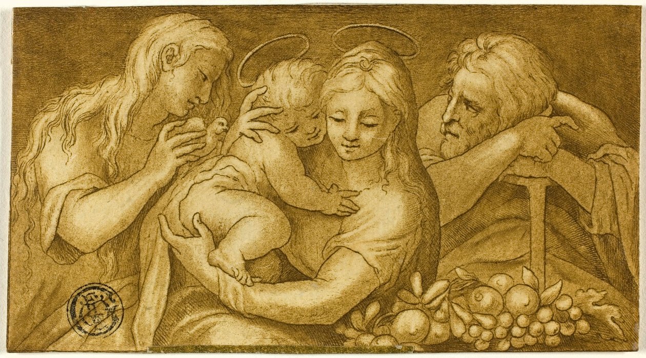 Svatá rodina s Máří Magdalenou od Parmigianino