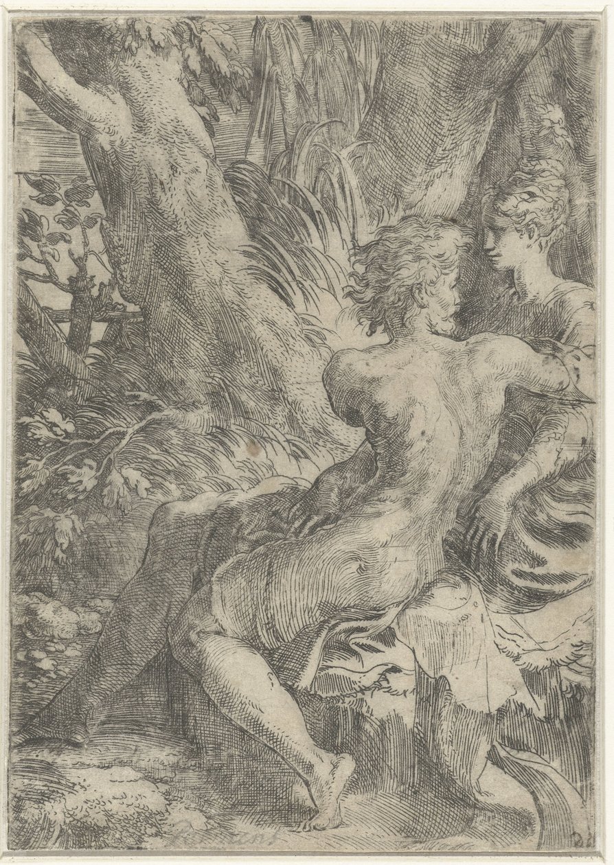 zamilovaný pár od Parmigianino