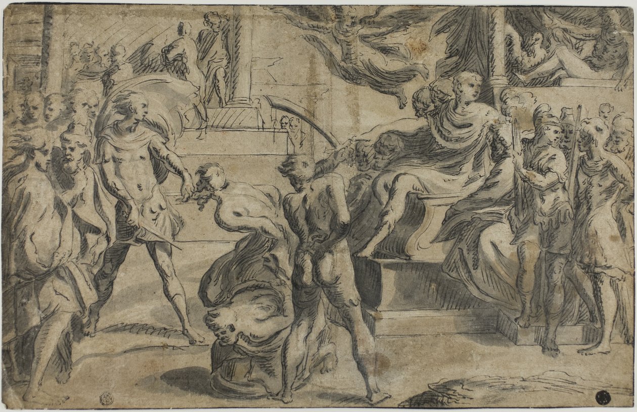 Umučení svatých Petra a Pavla od Parmigianino