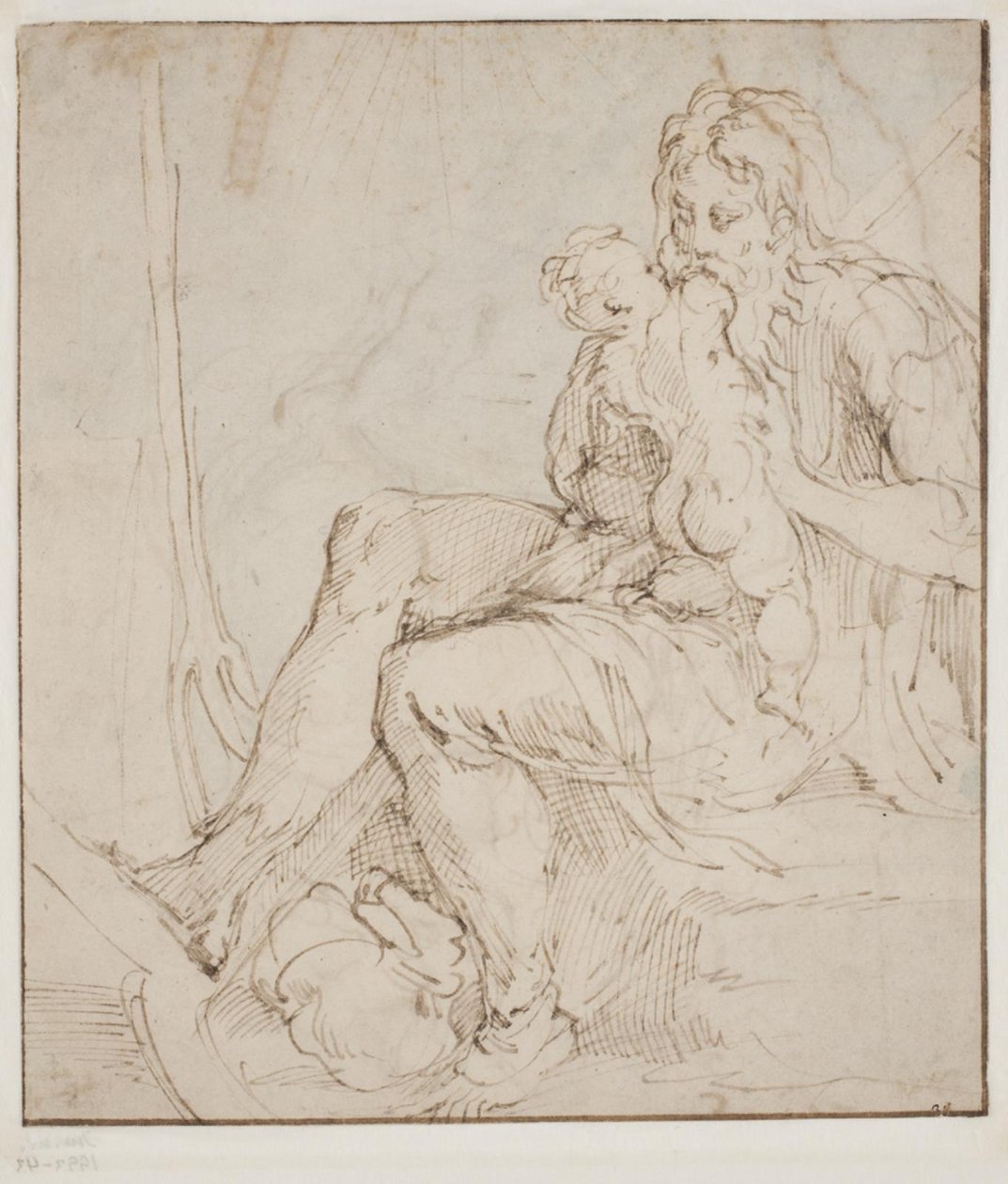 Saturn/Kronos pohltí jedno ze svých dětí od Parmigianino