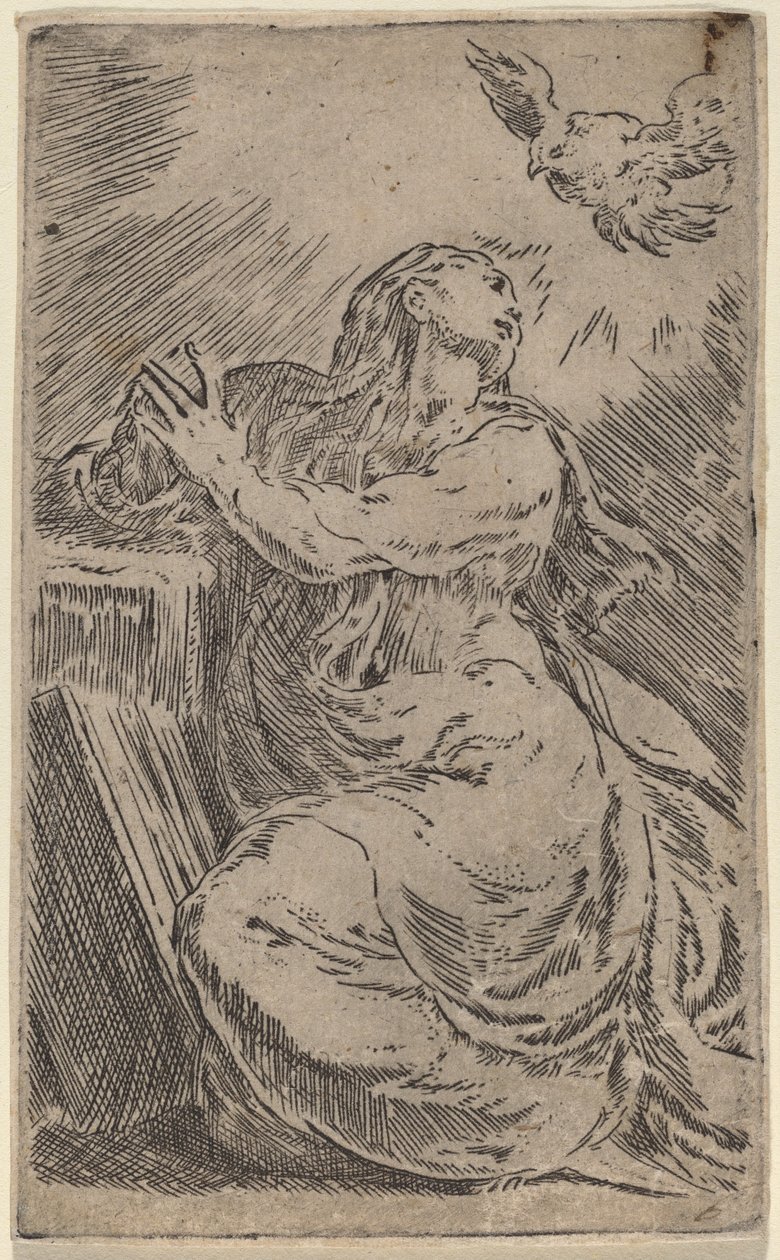 Zvěstování od Parmigianino