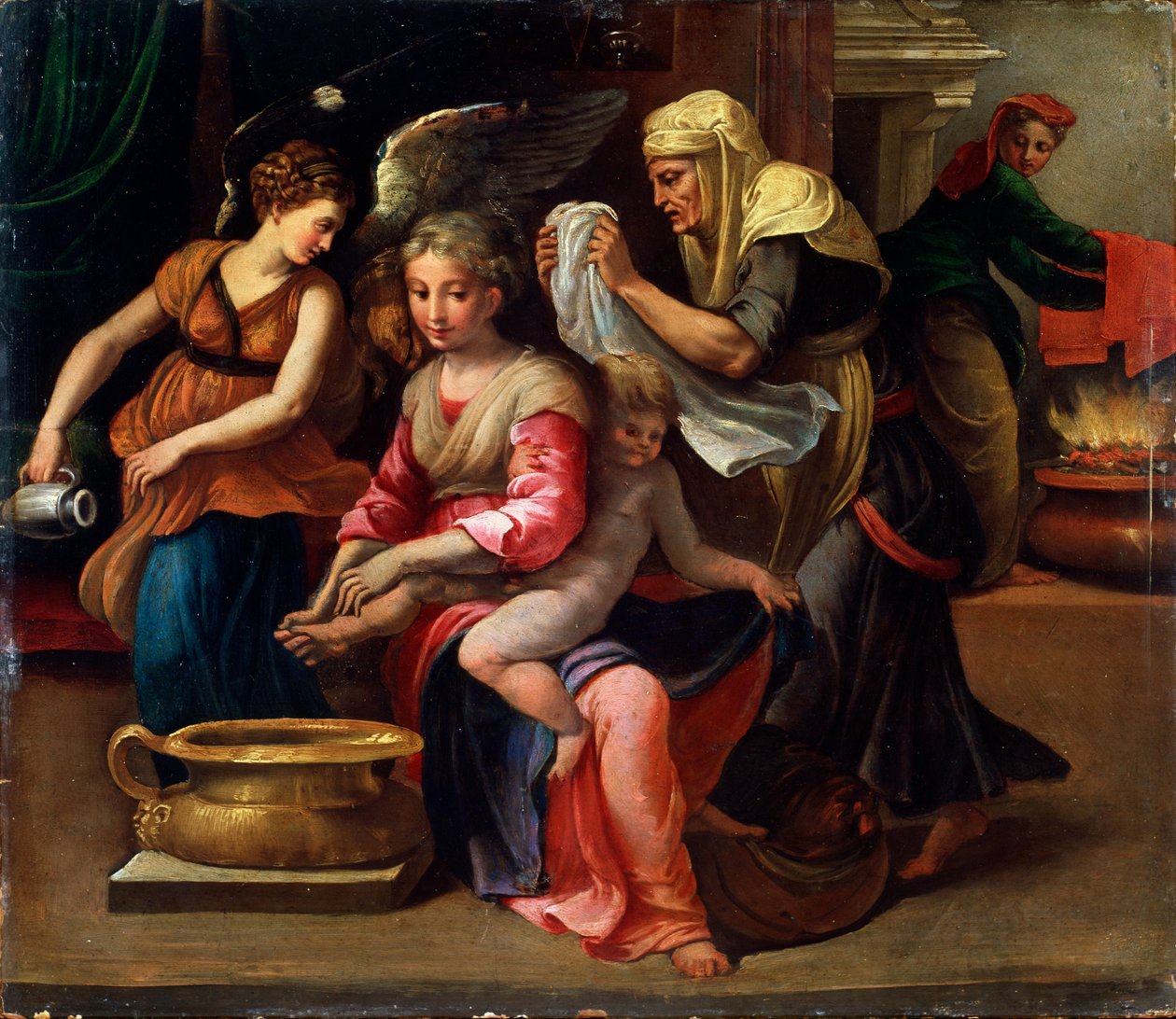 Dětská lázeň, 16. století. od Parmigianino