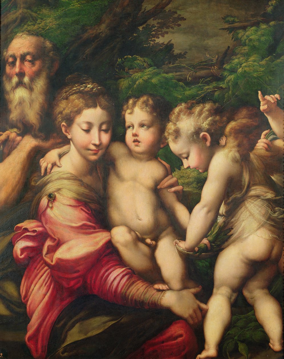 Svatá rodina (odpočinek na útěku do Egypta) 1524 od Parmigianino