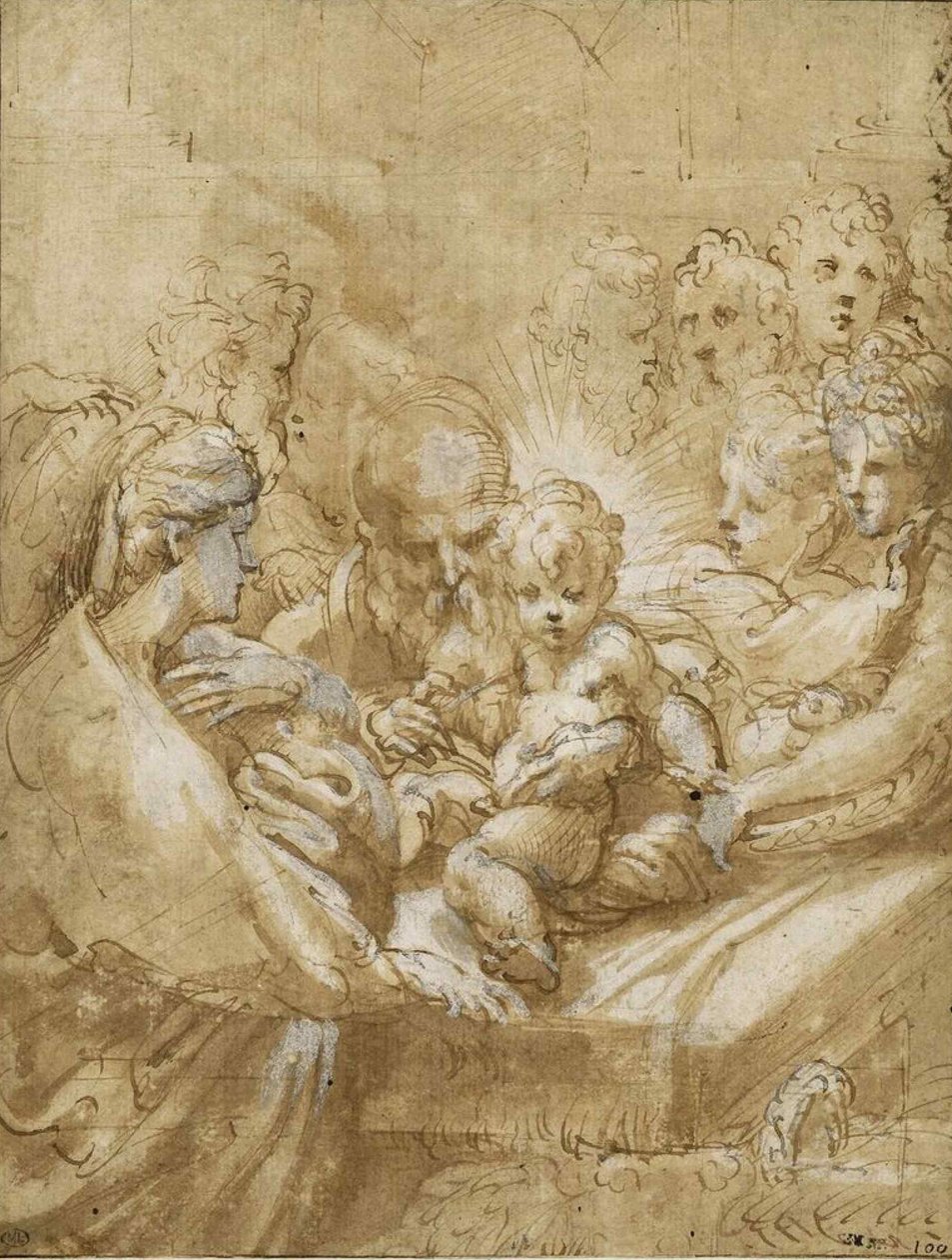 Obřízka, první polovina 16. od Parmigianino
