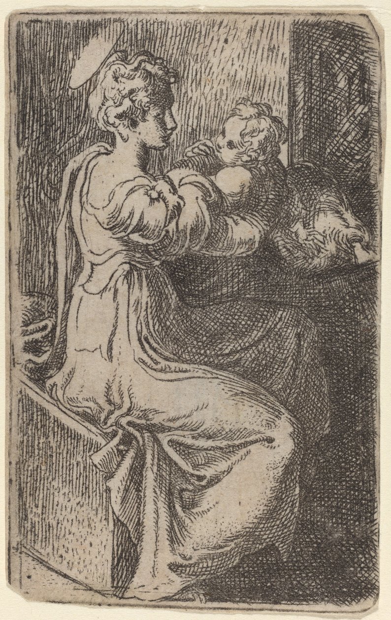 Panna a dítě od Parmigianino