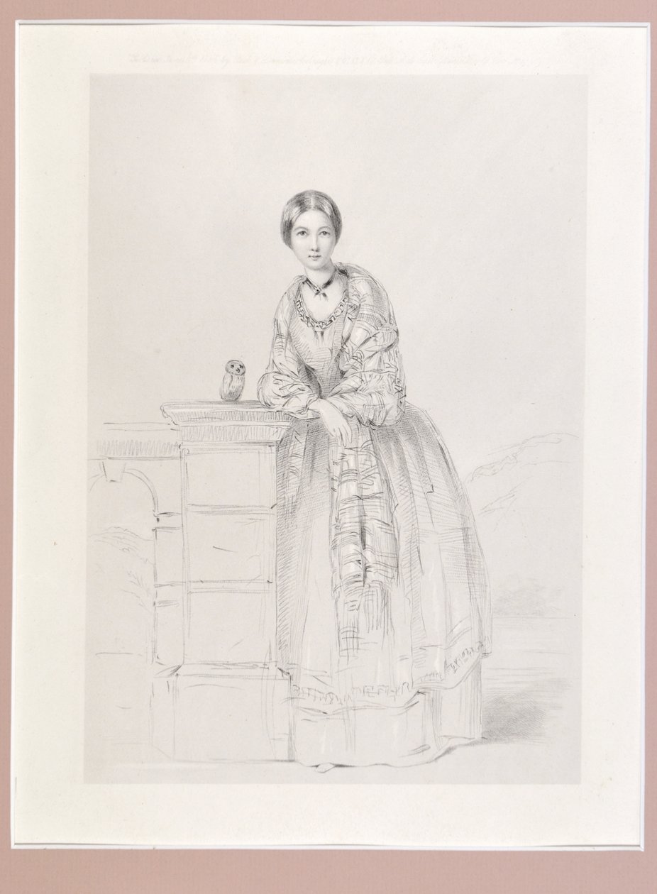 Florence Nightingale s Athénou sovou, hospoda. P. a D. Colnaghi, 1855 od Parthenope Nightingale