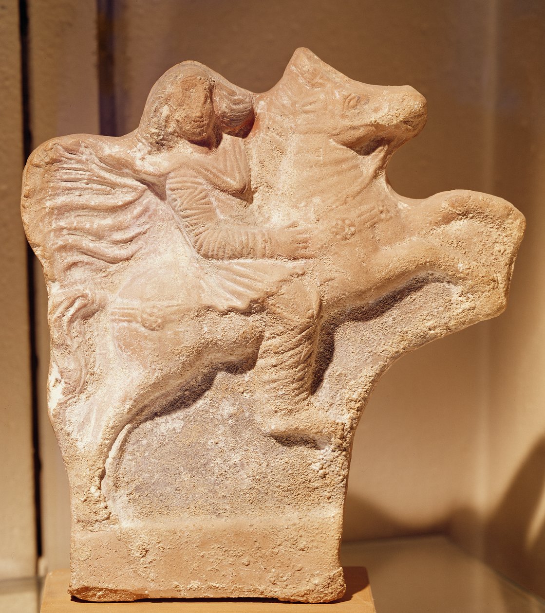 Socha parthského jezdce (terakota) od Parthian School