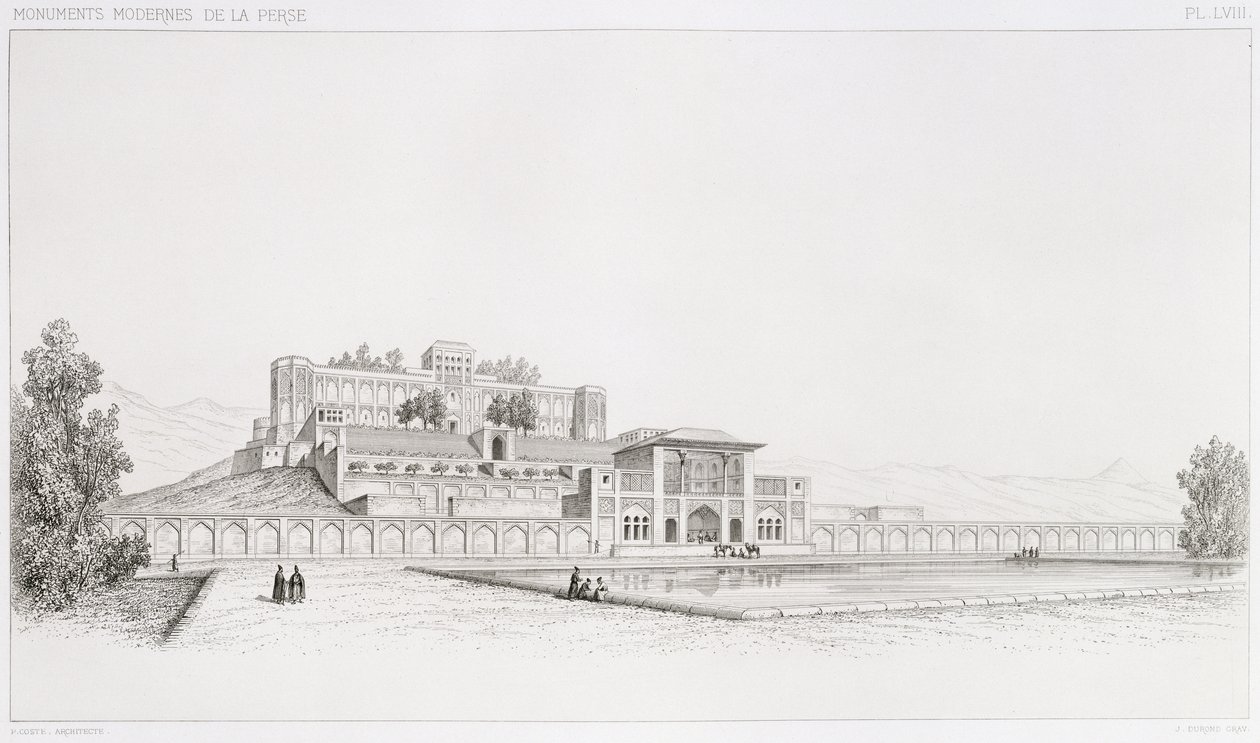 Pohled na Golestan Qajar Palace 