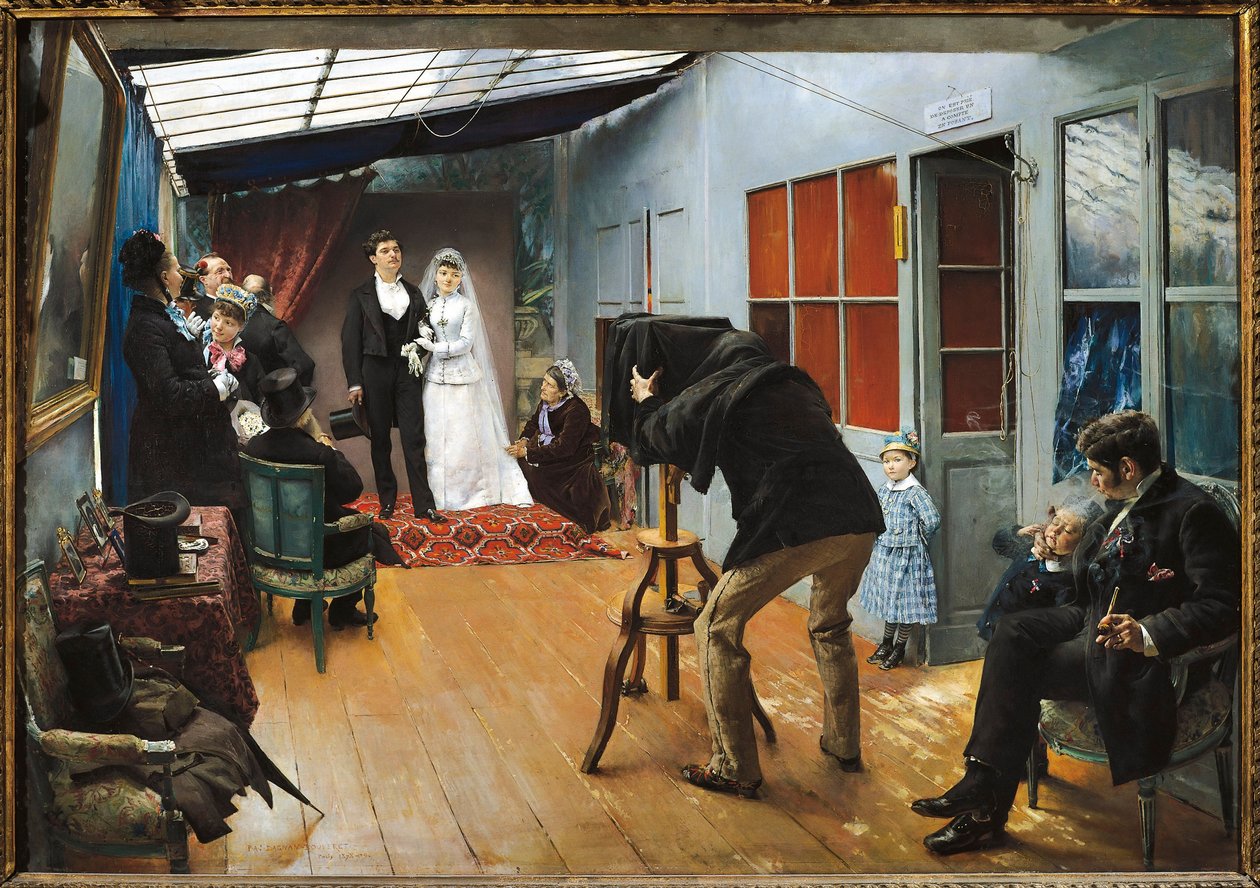 Svatba u fotografa od Pascal Adolphe Jean Dagnan Bouveret