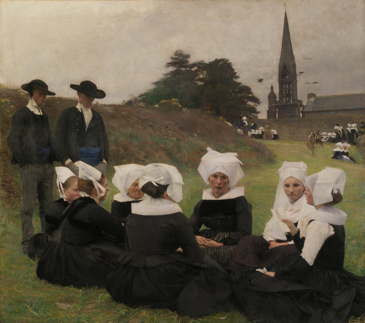 Bretonské ženy v Pardonu, 1887. od Pascal Adolphe Jean Dagnan Bouveret