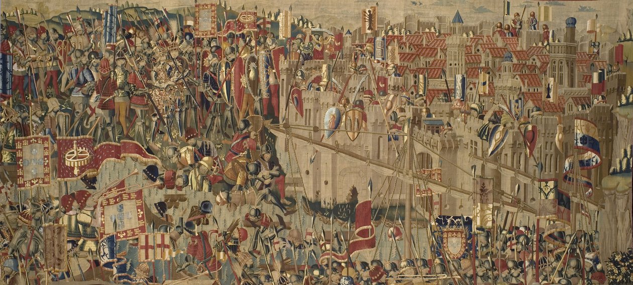 Pastranské tapiserie, výroba v Tournai, pravděpodobně z dílny Passchiera Greniera, asi 1471 - 1475 (tapiserie) od Pasquier (workshop of) Grenier