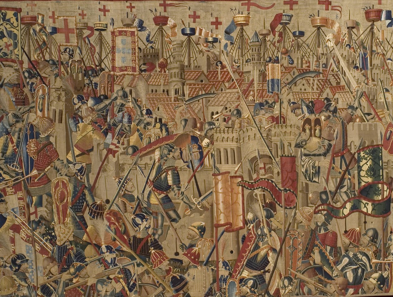 Pastranské tapiserie, výroba v Tournai, pravděpodobně z dílny Passchiera Greniera, asi 1471 - 1475 (tapiserie) od Pasquier (workshop of) Grenier
