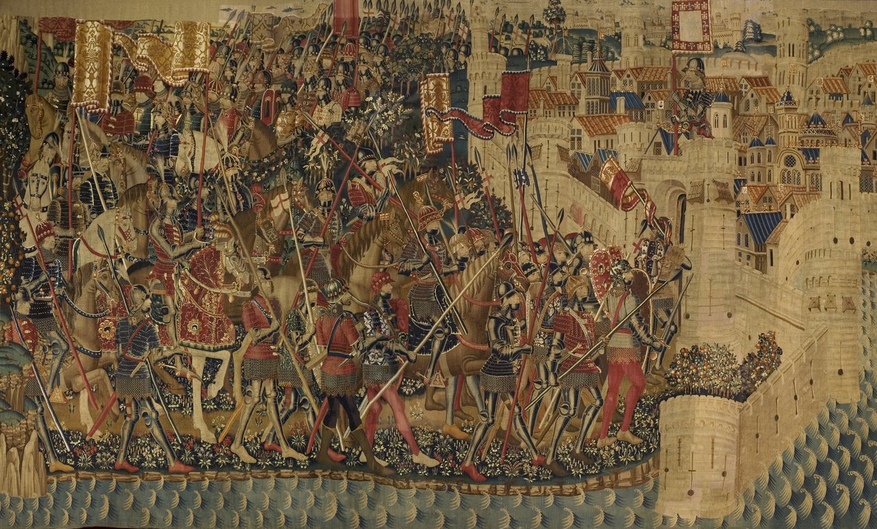 Pastranské tapiserie, výroba v Tournai, pravděpodobně z dílny Passchiera Greniera, asi 1471 - 1475 (tapiserie) od Pasquier (workshop of) Grenier