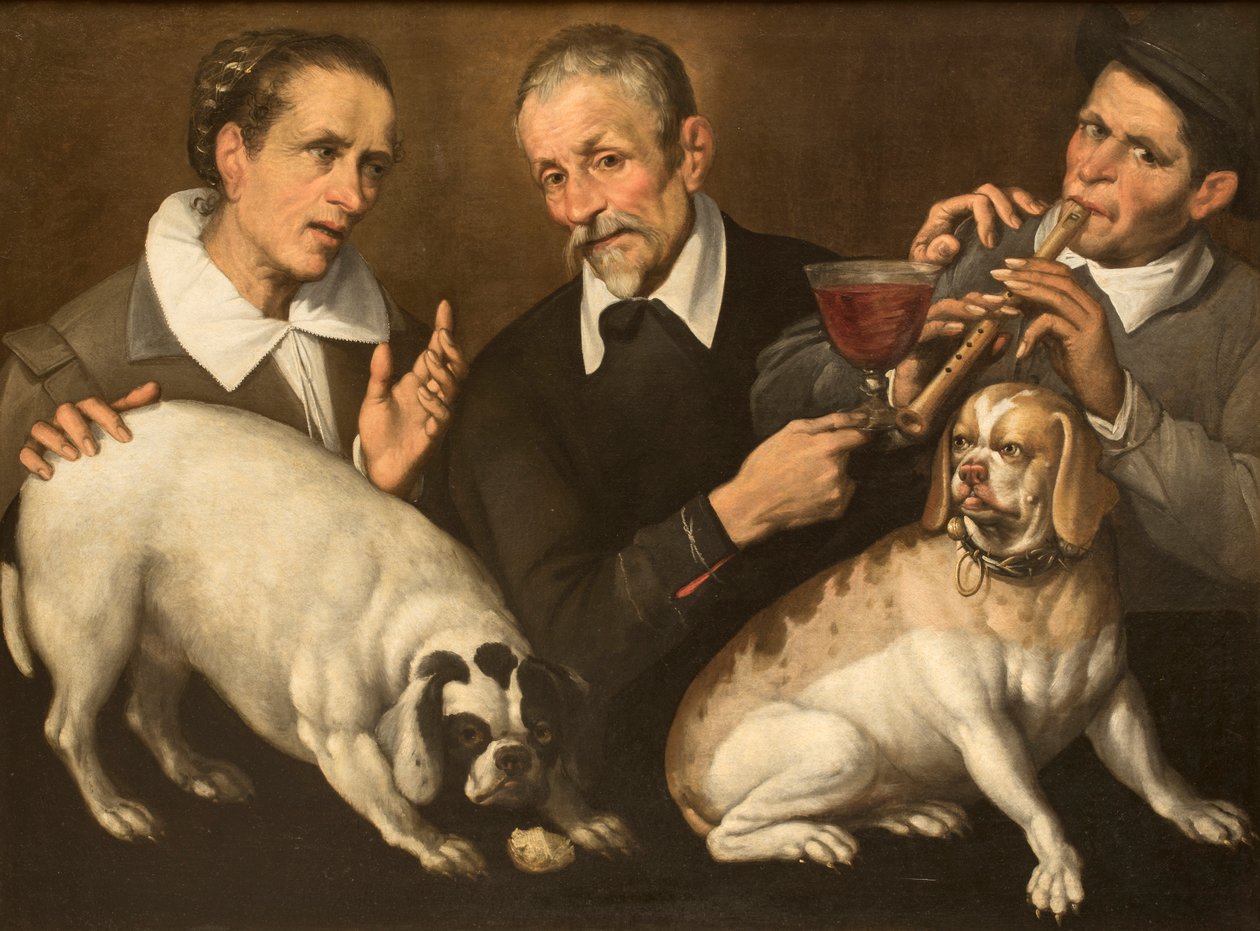 Hráč Zufolo, 1585-1590. od Passerotti