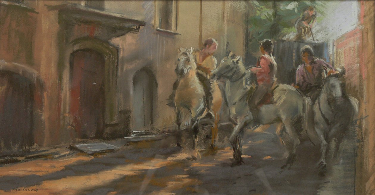 Příprava na býčí běh, 2009 od Pat Maclaurin